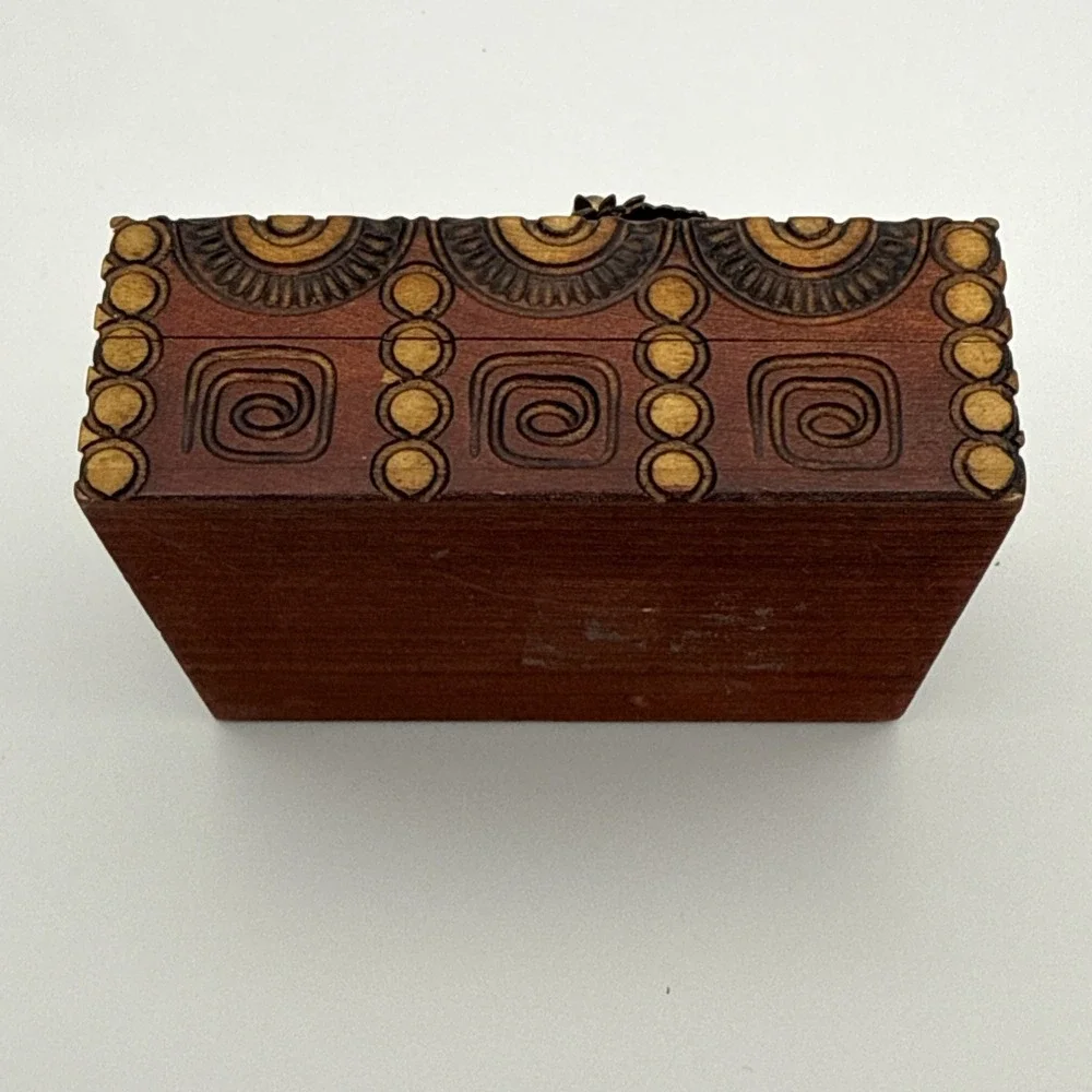 Vintage Jo Marz Wooden Trinket Box 3